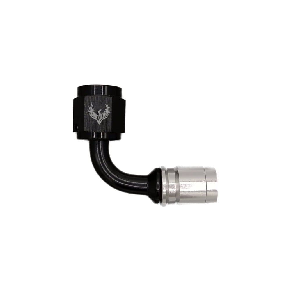 J7490-35 PTFE Crimped Non Swivel Hose End -04 | 90° - Image 1